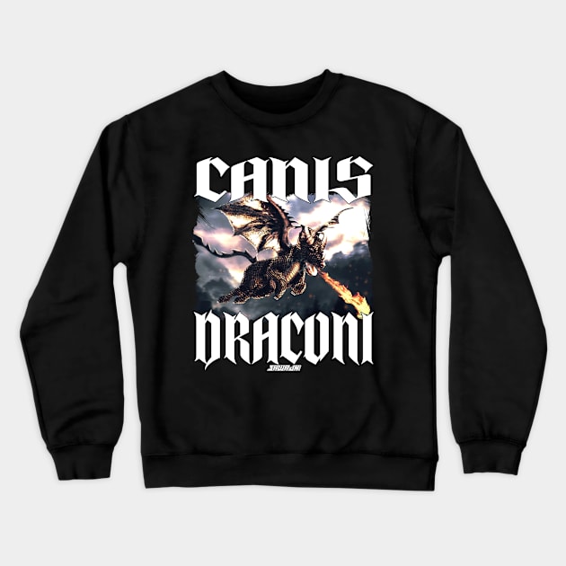 Canis Draconi Crewneck Sweatshirt by Shwajn-Shop